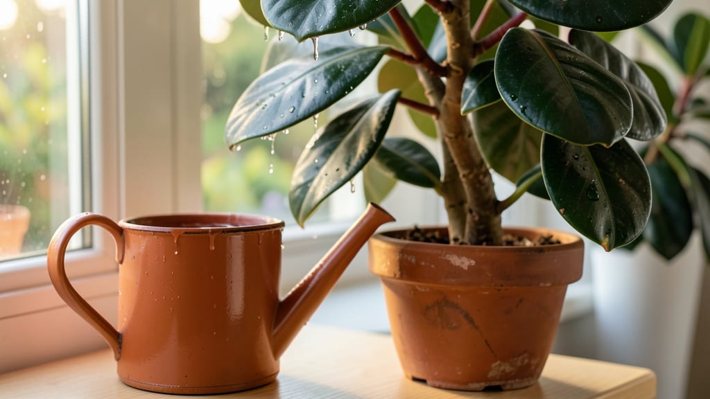 Rubber Plant Watering Guide: When, How Much & Signs You’re Overdoing It