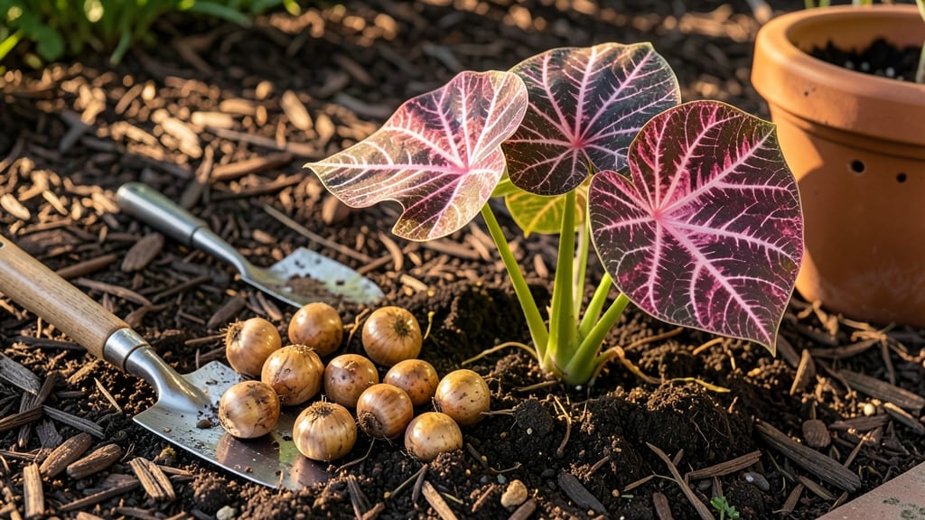 When to Plant Caladium Bulbs in Alabama: Heat-Resistant Varieties & Exact Timing for Bold Foliage